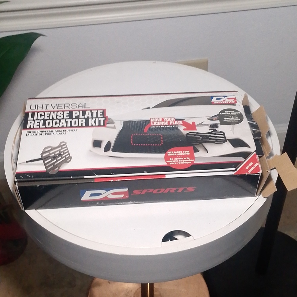 Open Box Universal License Plate Relocator Kit